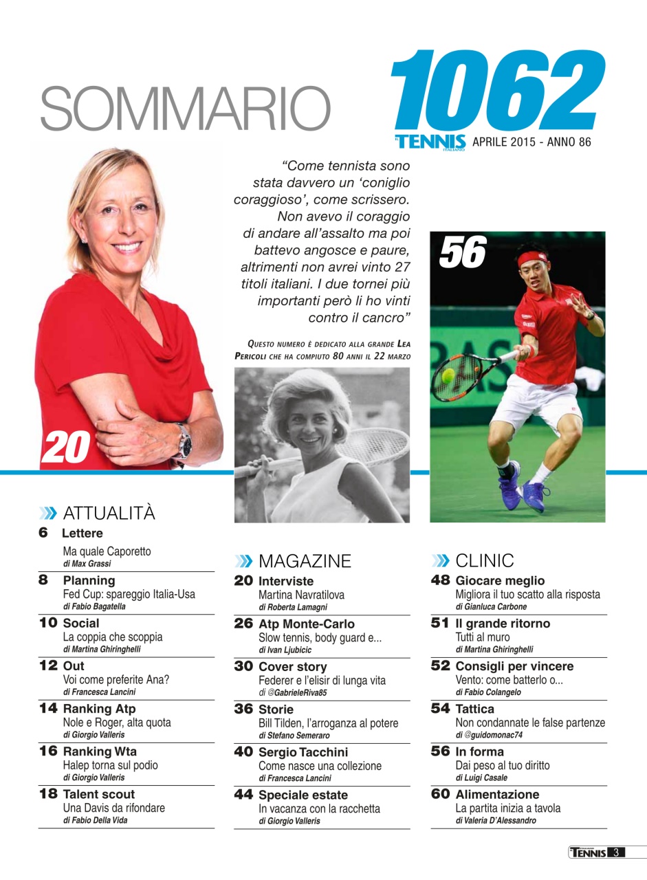 Il Tennis Italiano Preview Pages