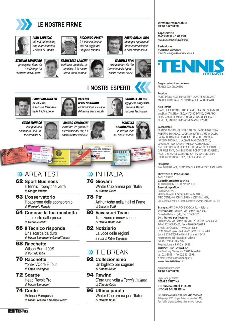 Il Tennis Italiano Preview Pages
