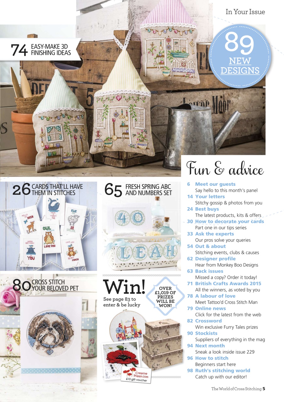 The World of Cross Stitching Preview Pages