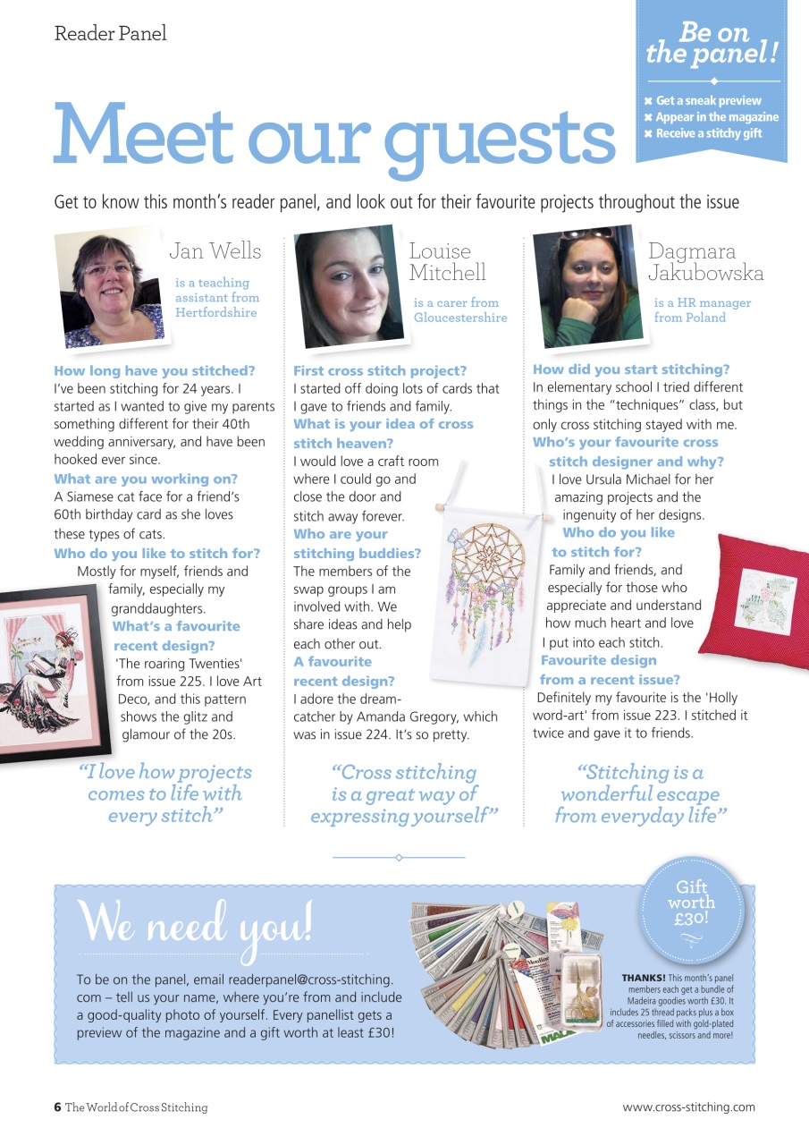 The World of Cross Stitching Preview Pages