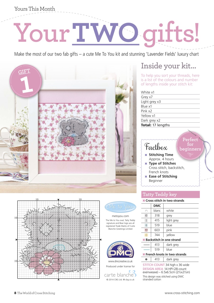 The World of Cross Stitching Preview Pages