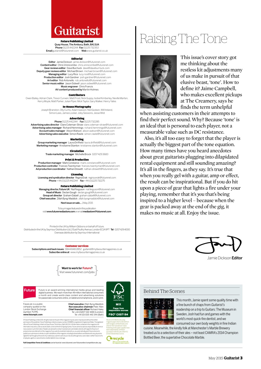 Guitarist Preview Pages