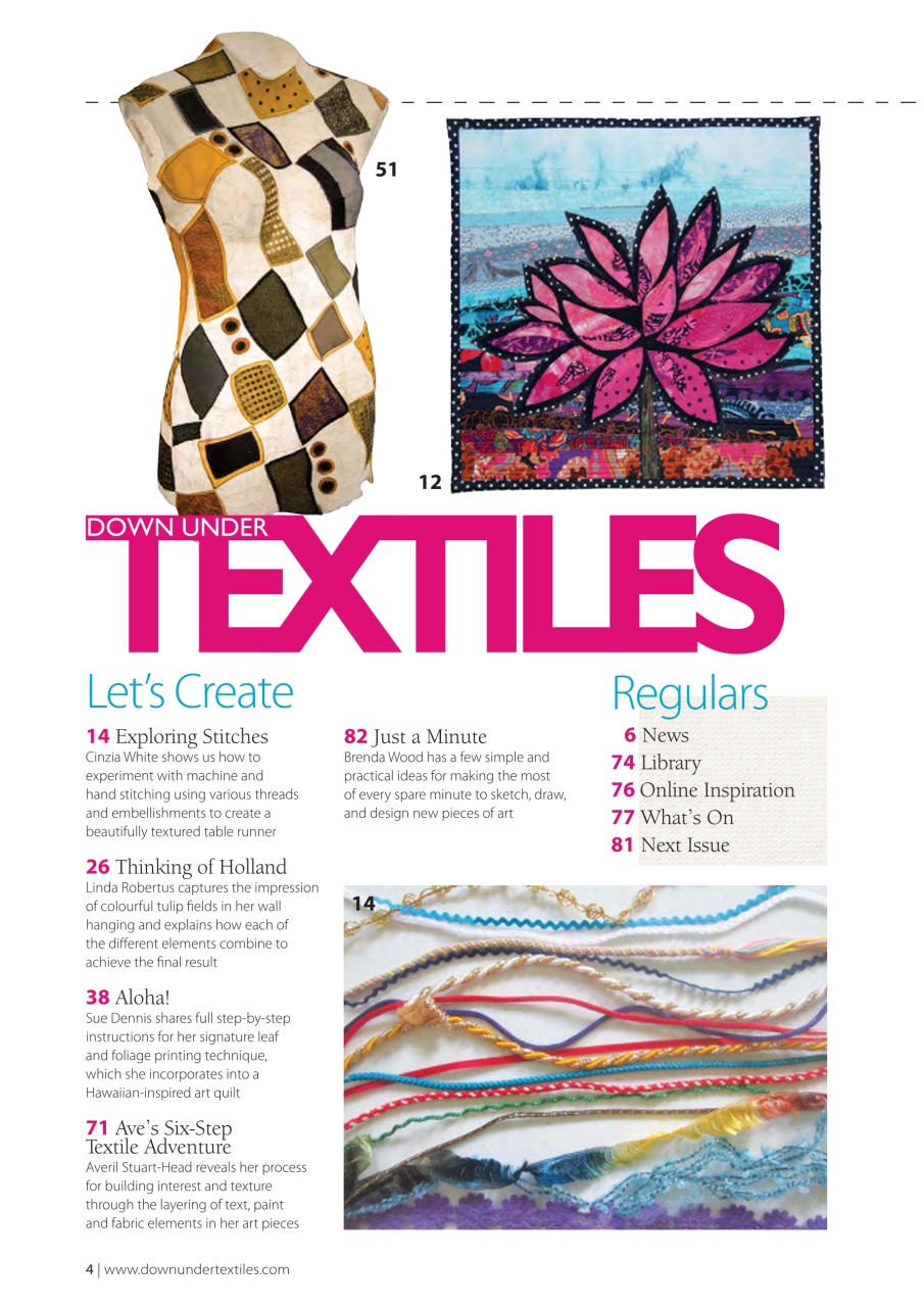 Down Under Textiles Preview Pages