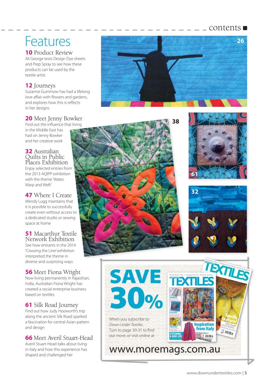 Down Under Textiles Preview Pages