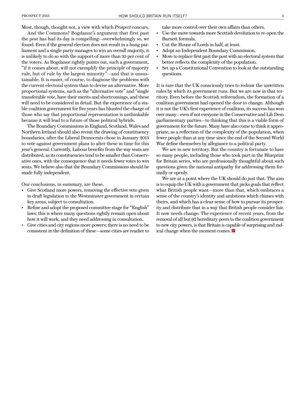 Prospect Magazine Preview Pages