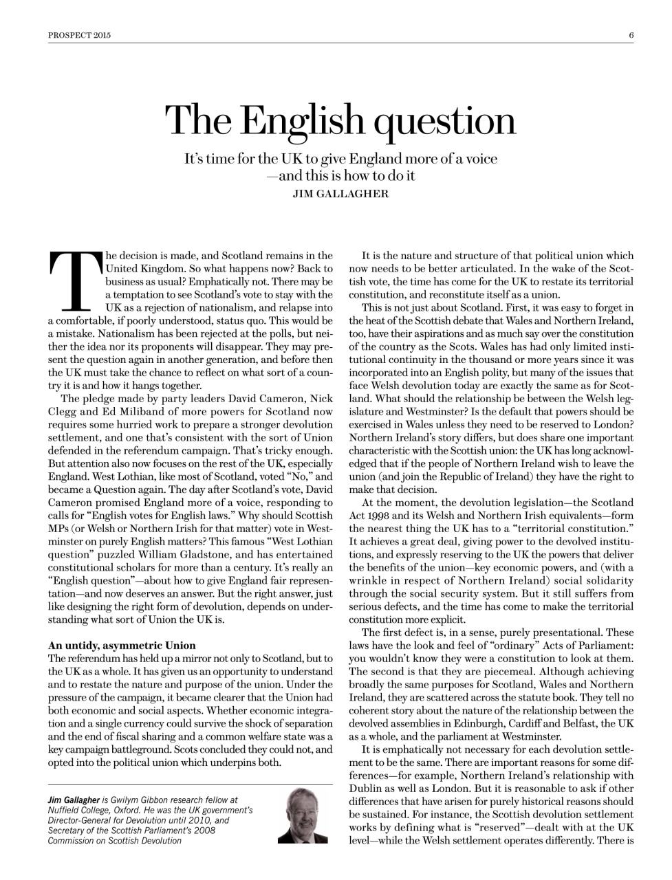 Prospect Magazine Preview Pages