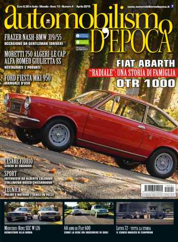 Automobilismo d'Epoca issue Automobilismo d'Epoca 4 2015