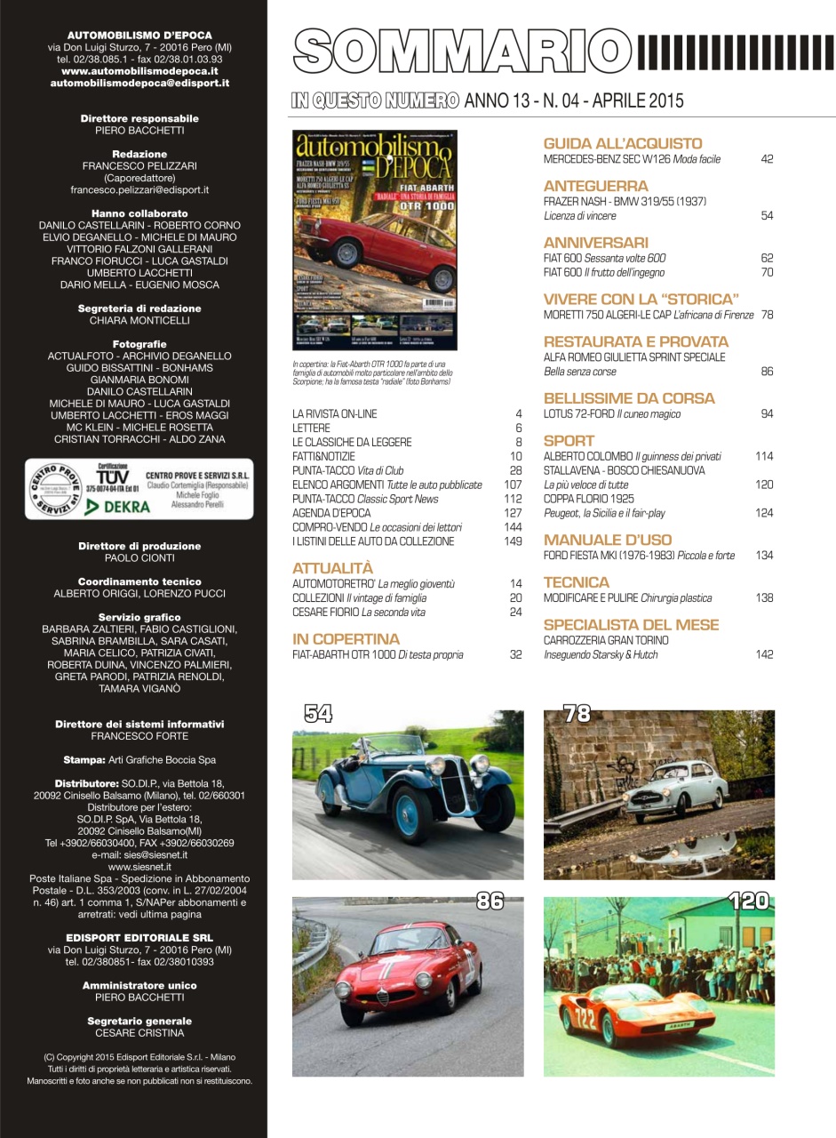 Automobilismo d'Epoca Preview Pages