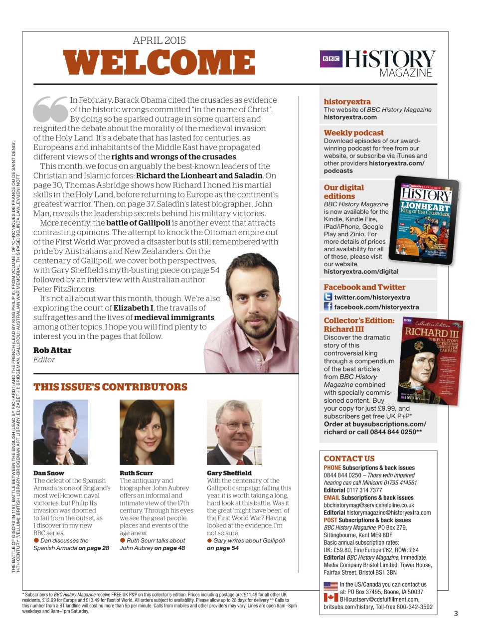 BBC History Magazine Preview Pages