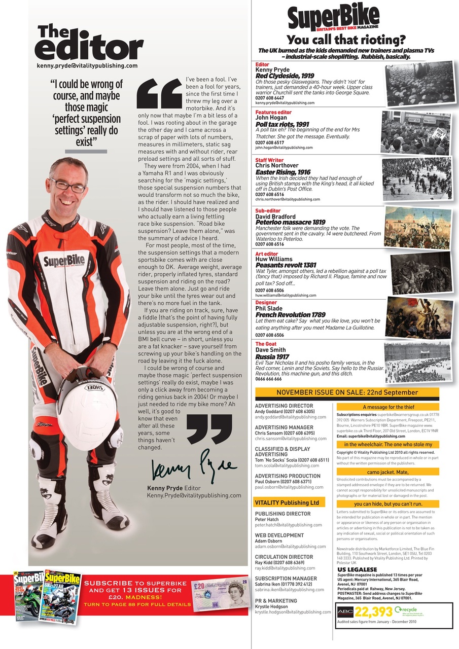 Superbike Magazine Preview Pages