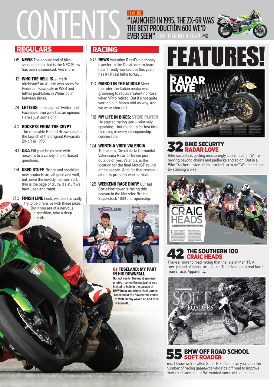 Superbike Magazine Preview Pages