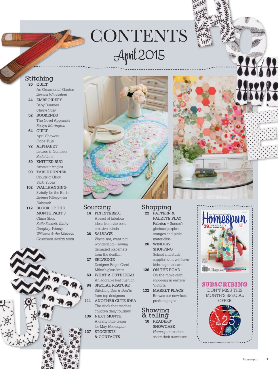 Homespun Preview Pages