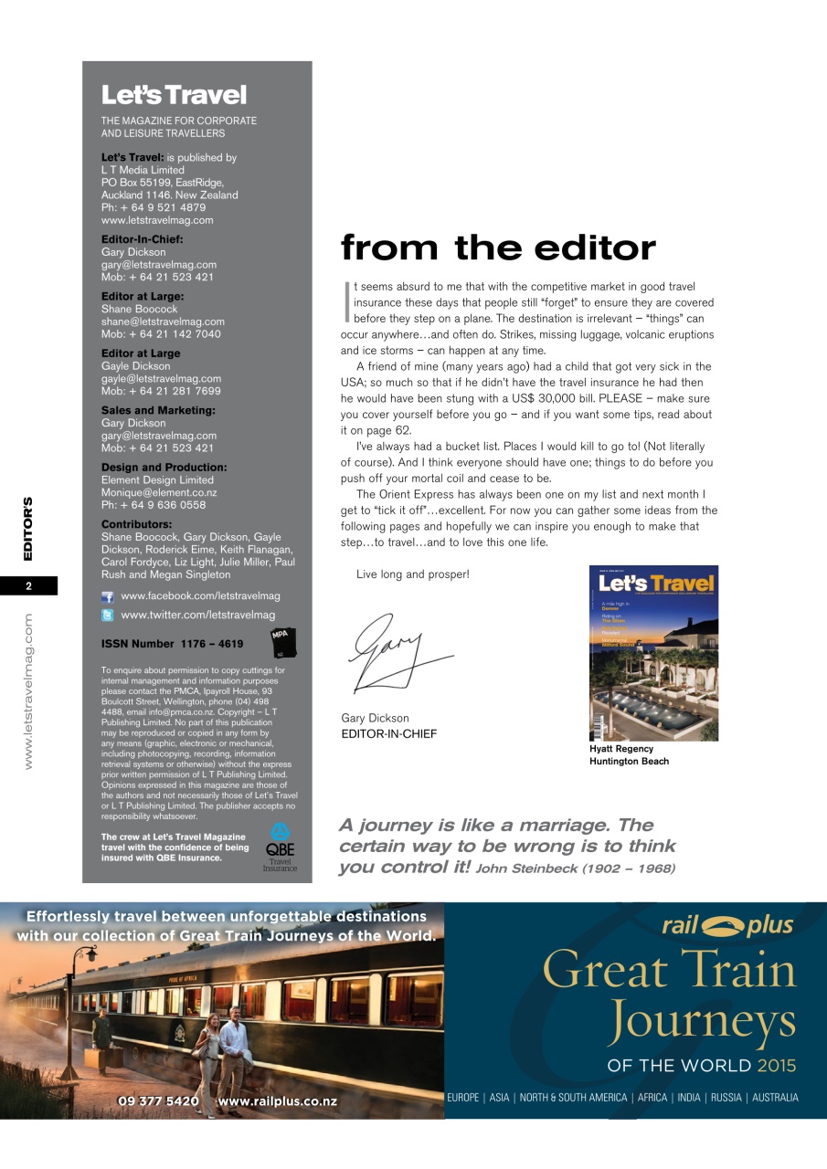 Let’s Travel Preview Pages