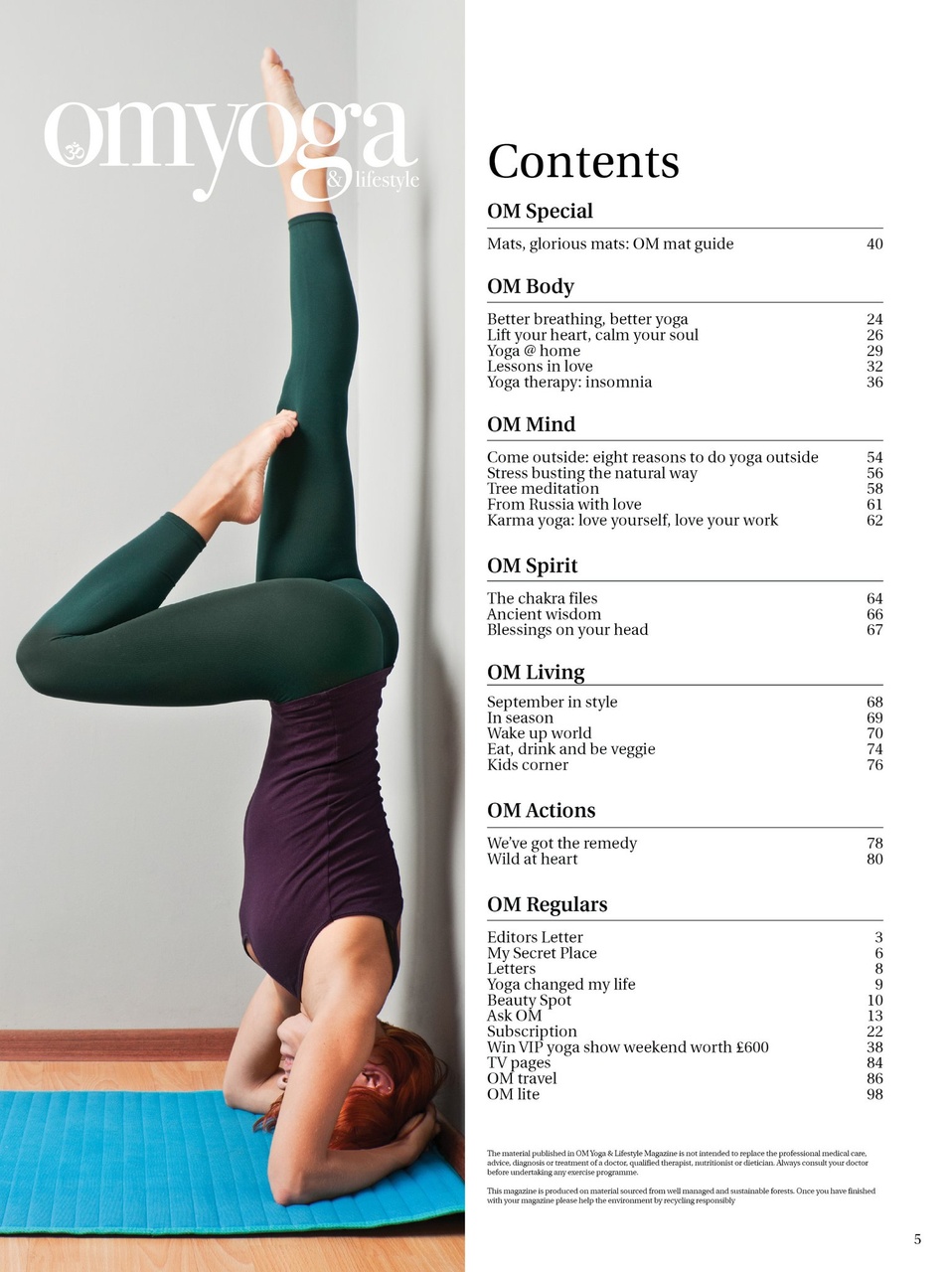 OM Yoga Magazine Preview Pages