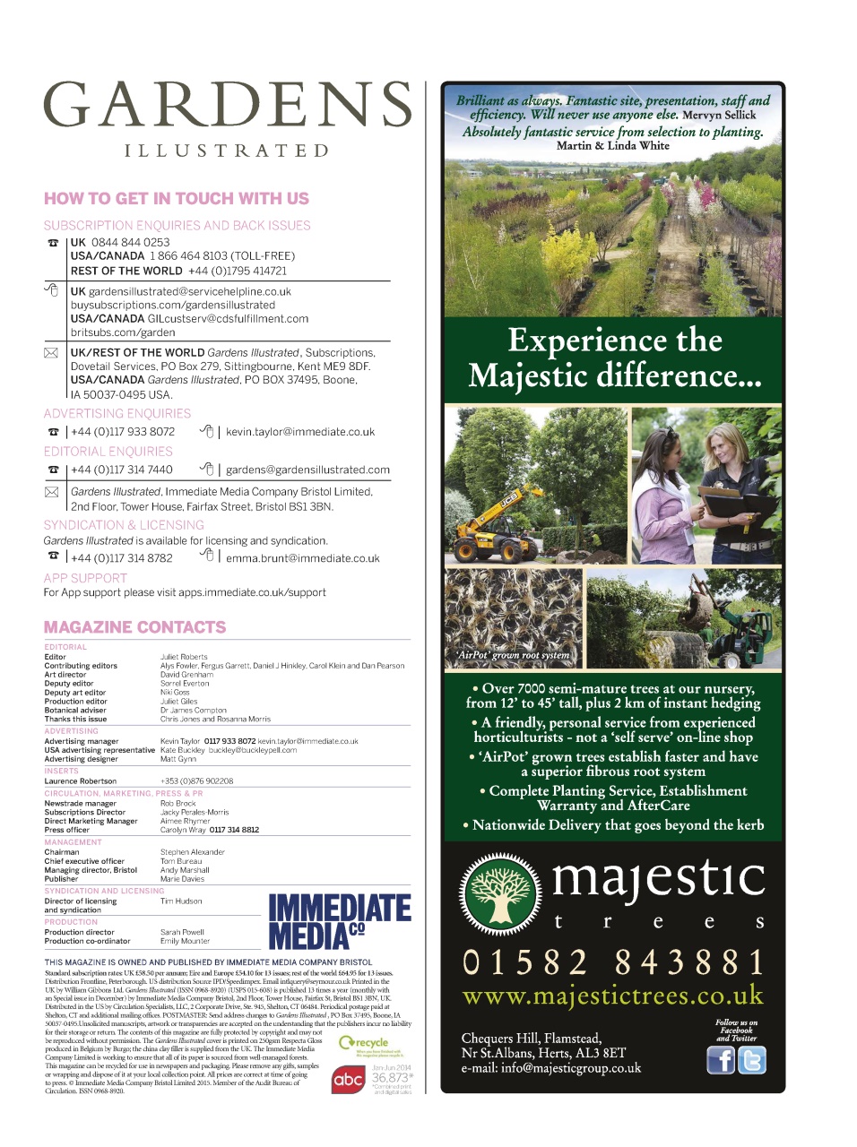 Gardens Illustrated Preview Pages