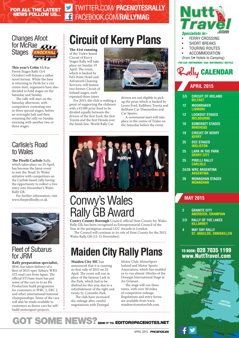 Pacenotes Rally magazine Preview Pages