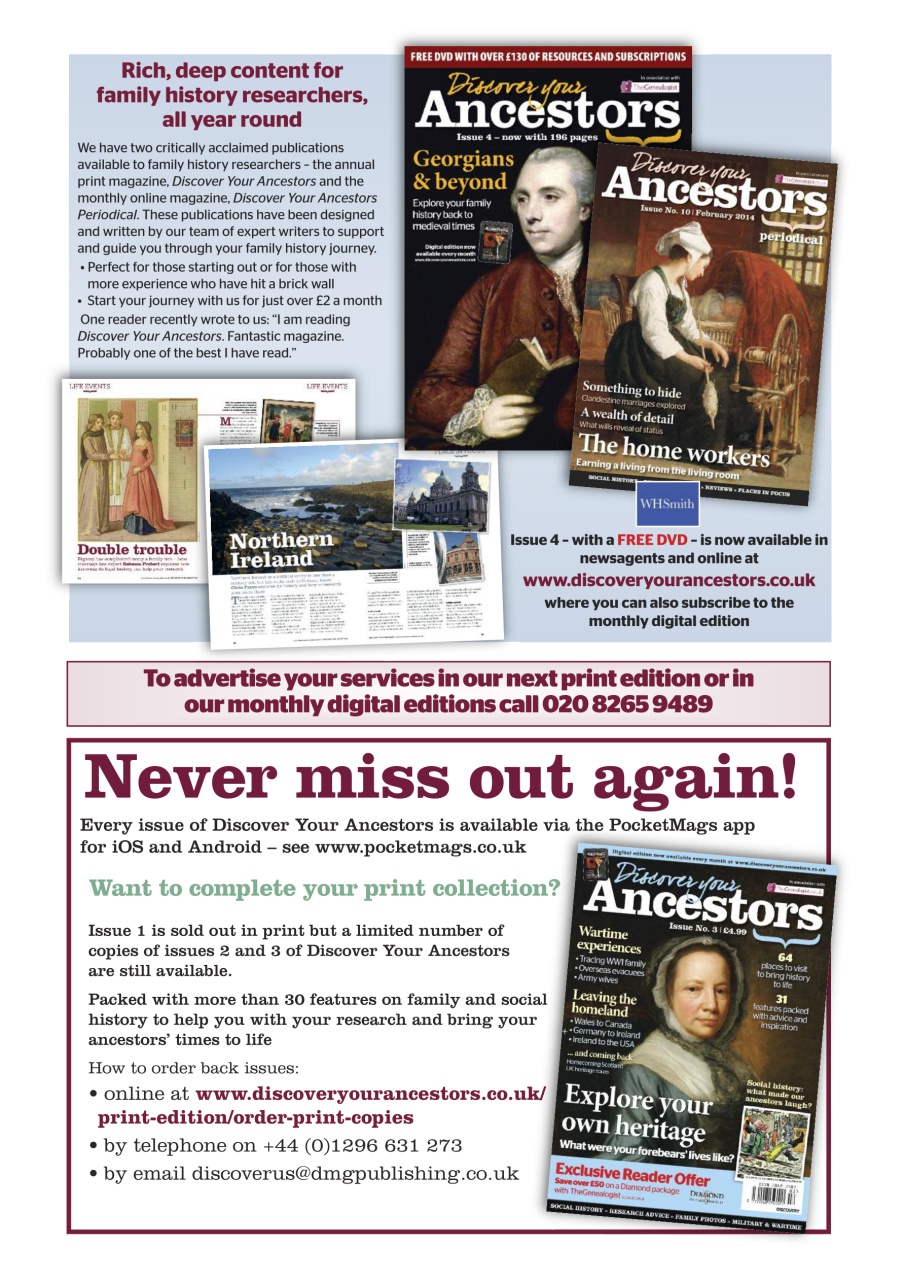 Discover Your Ancestors Preview Pages