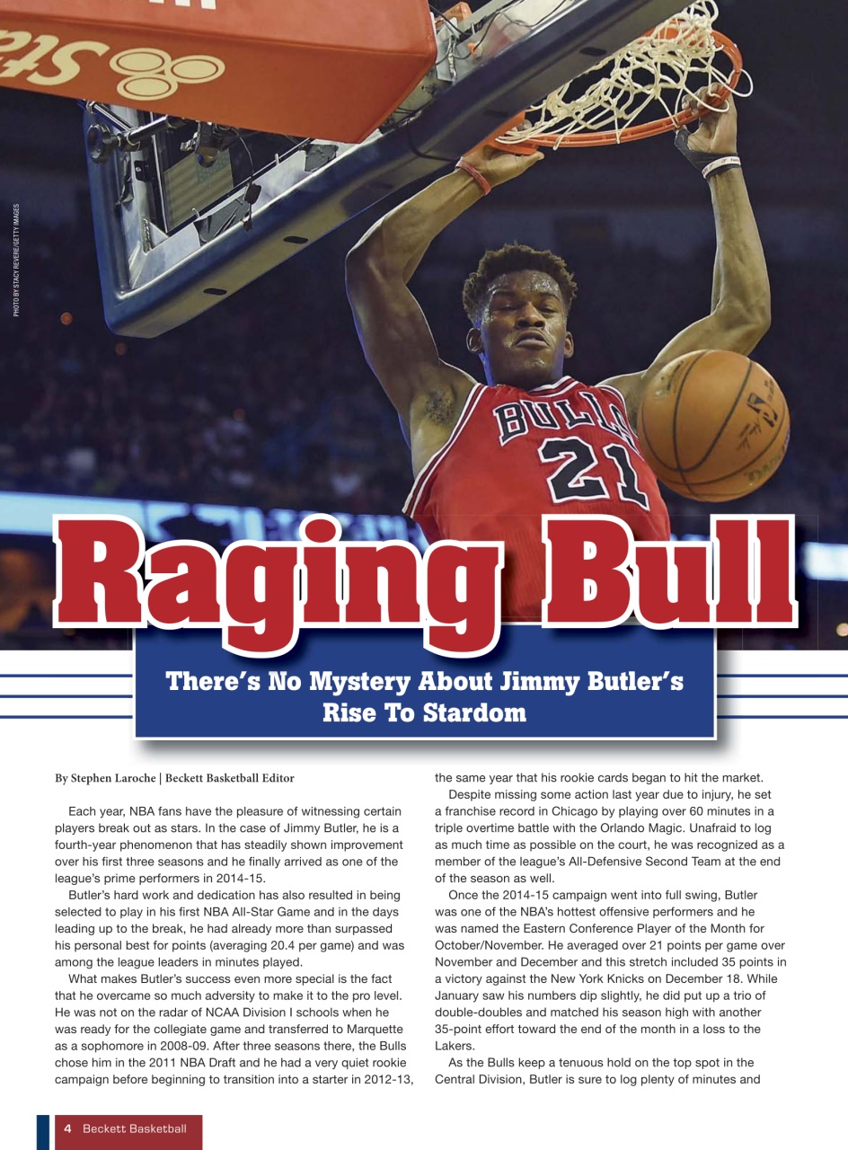 Beckett Basketball Magazine Preview Pages