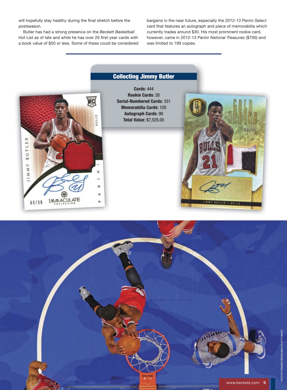 Beckett Basketball Magazine Preview Pages