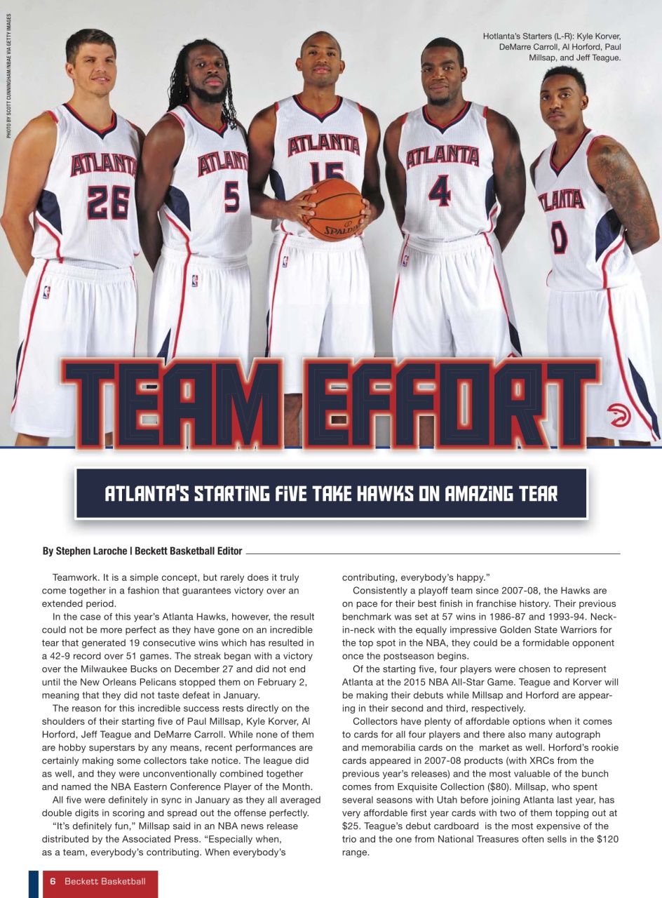 Beckett Basketball Magazine Preview Pages