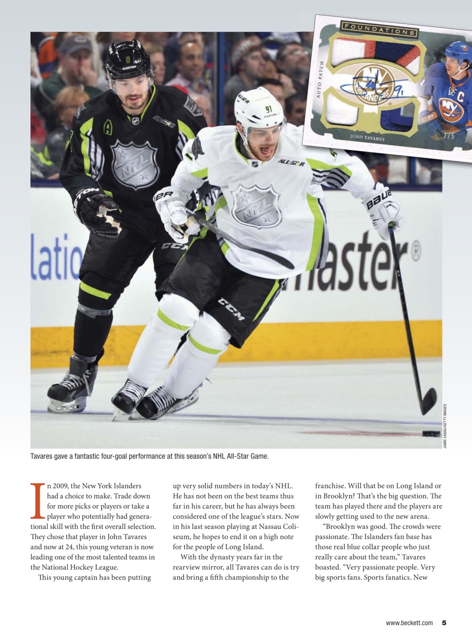 Beckett Hockey Magazine Preview Pages