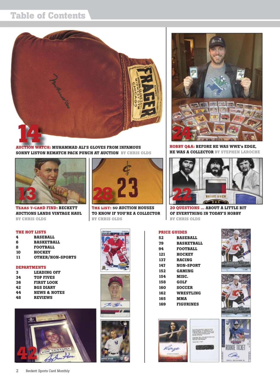 Sports Card Monthly Magazine Preview Pages