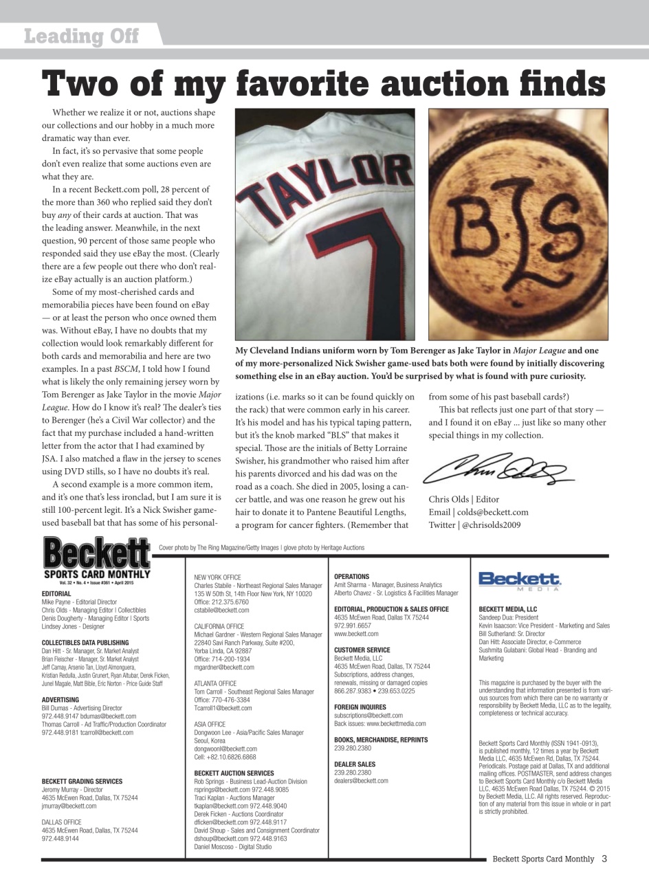 Sports Card Monthly Magazine Preview Pages