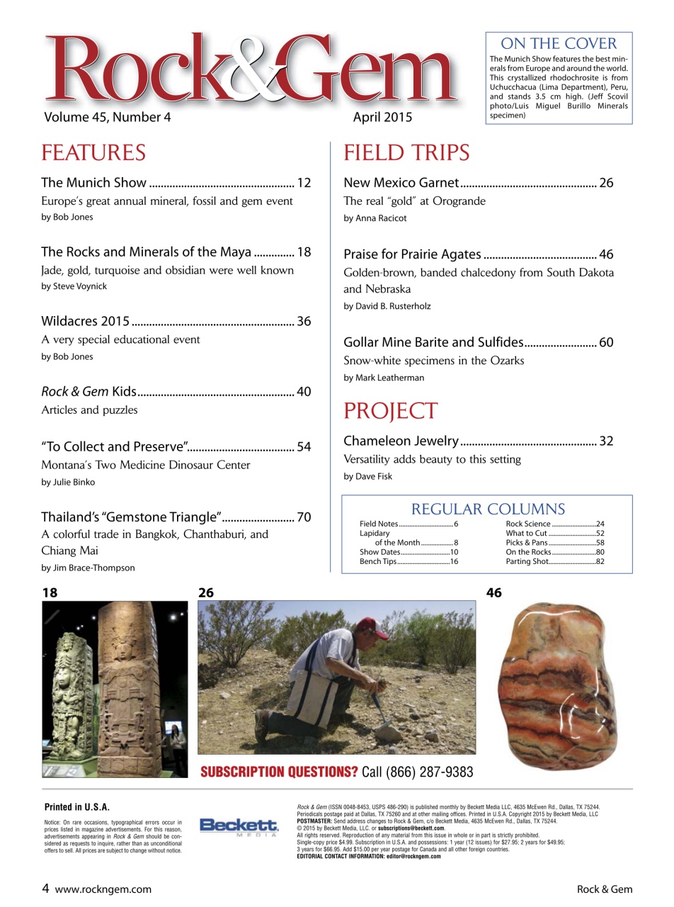 Rock&Gem Magazine Preview Pages