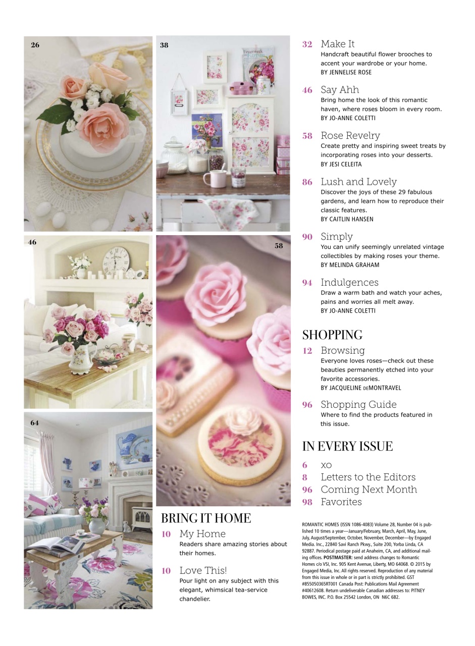 Romantic Homes Preview Pages