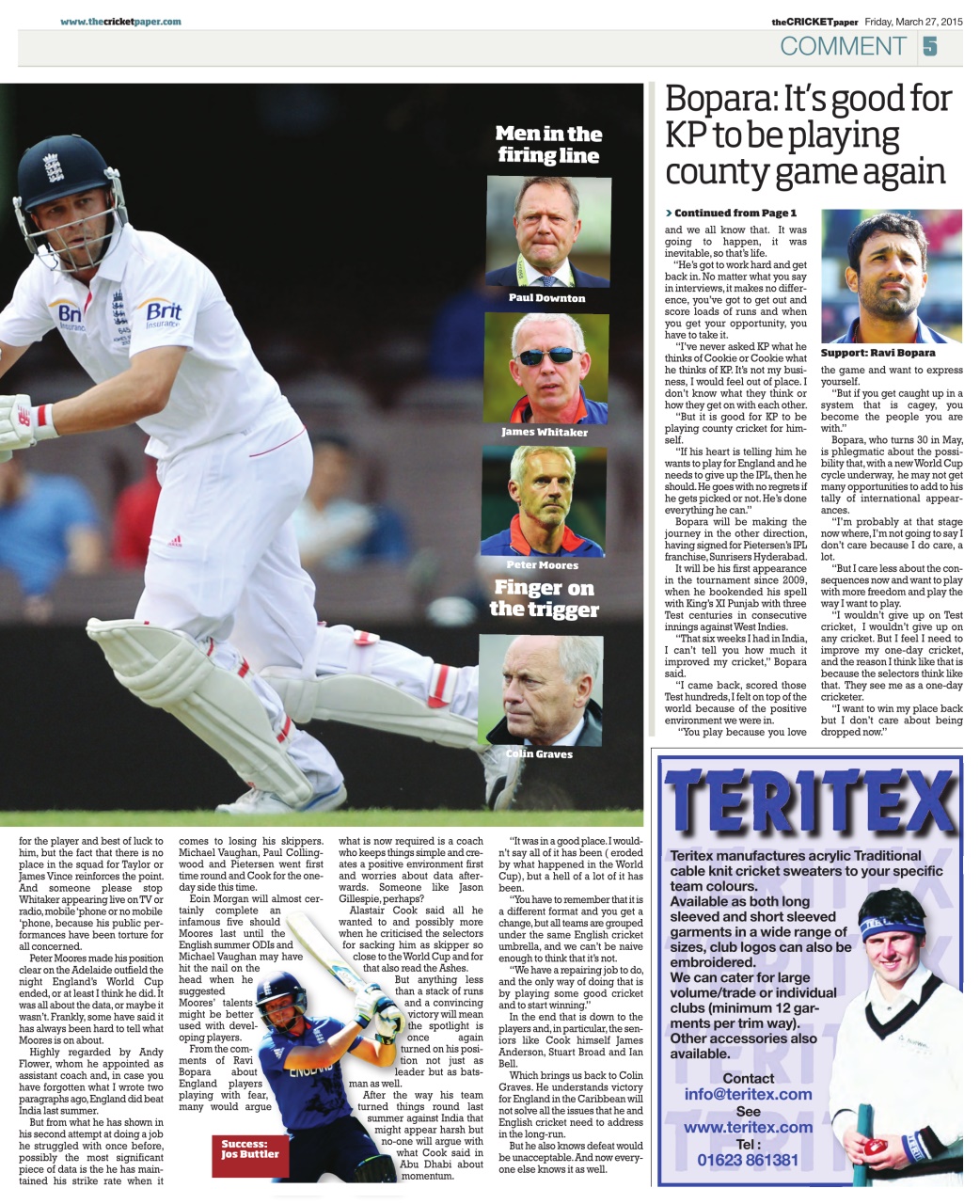 The Cricket Paper Preview Pages
