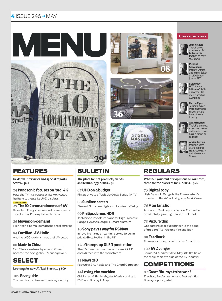 Home Cinema Choice Preview Pages