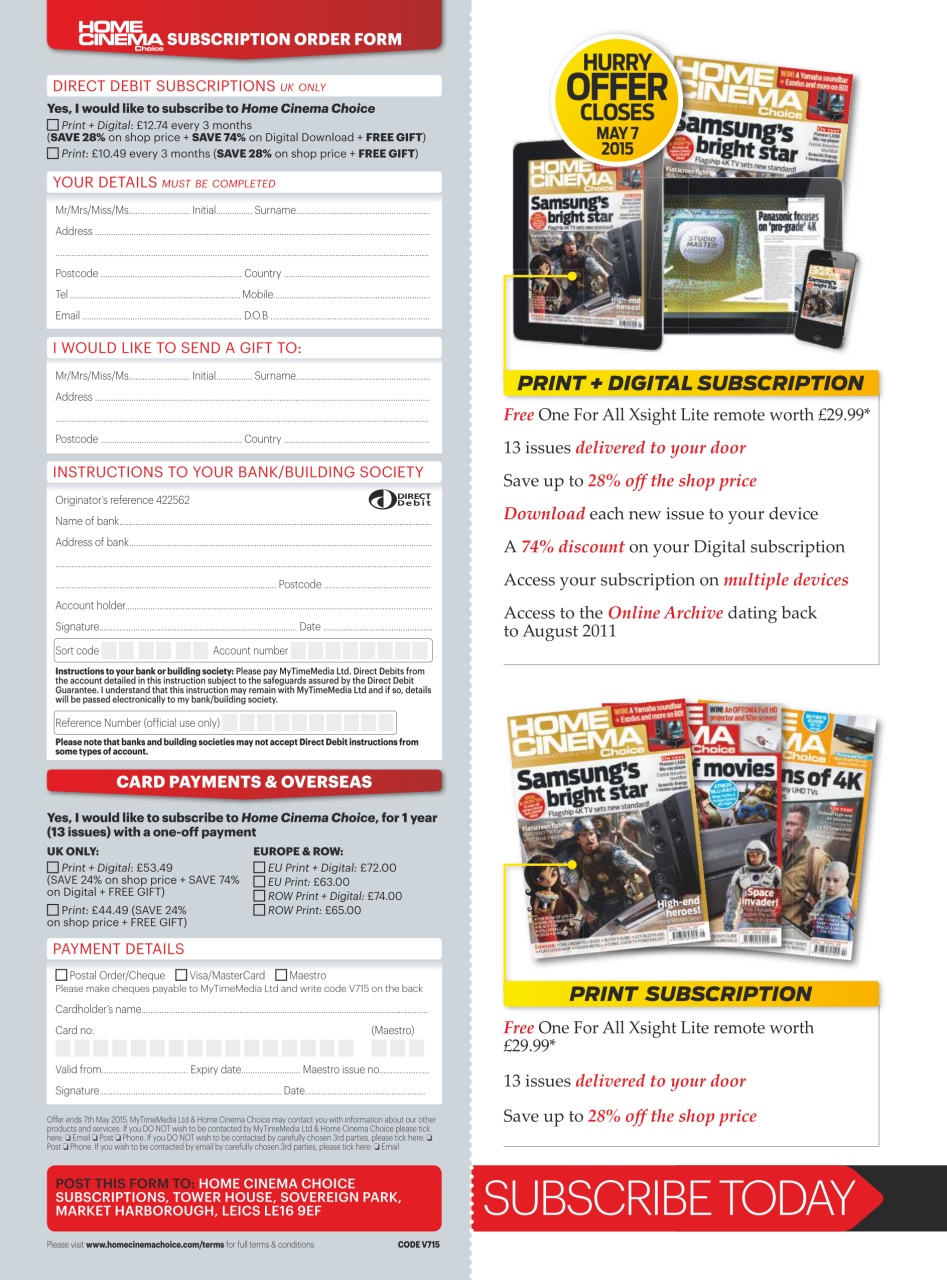 Home Cinema Choice Preview Pages