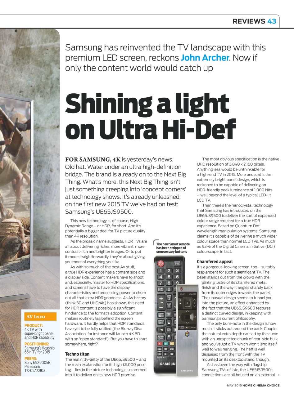 Home Cinema Choice Preview Pages