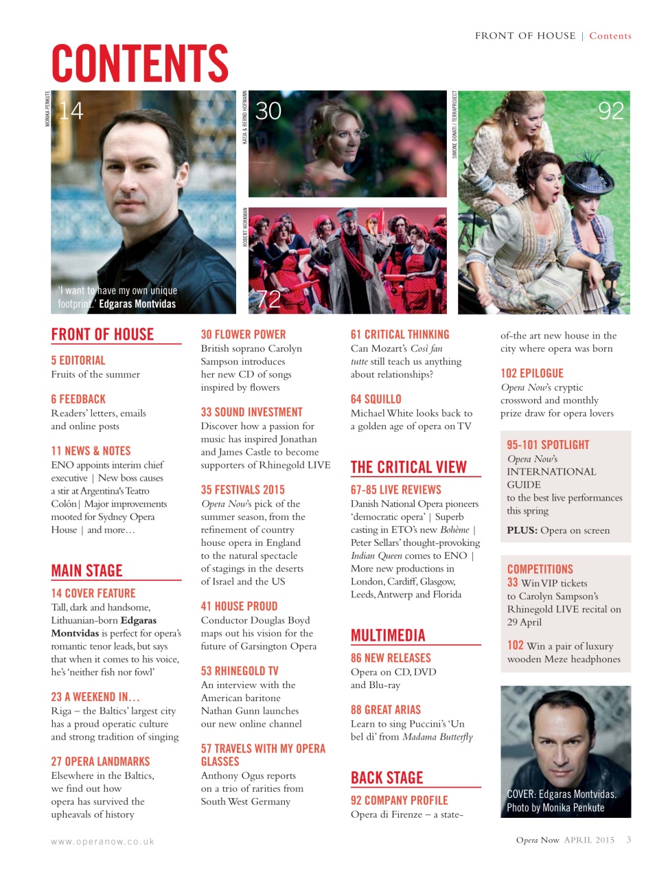 Opera Now Preview Pages