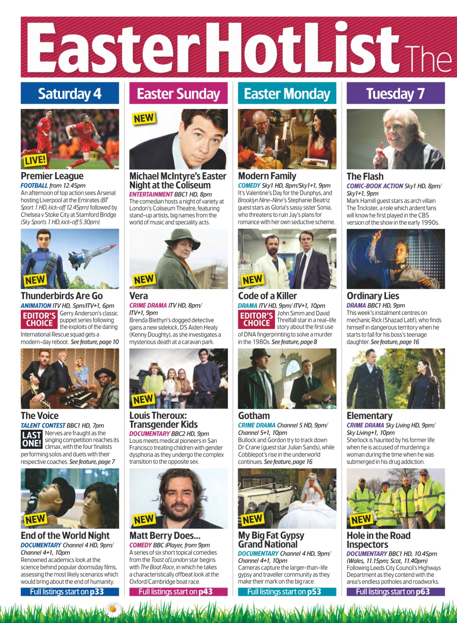 TV & Satellite Week Preview Pages