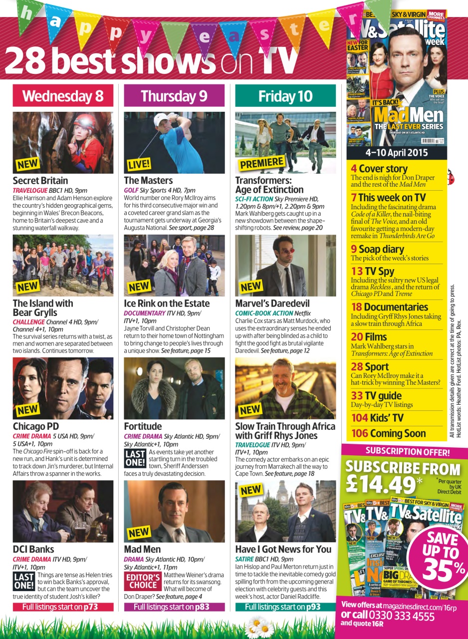 TV & Satellite Week Preview Pages