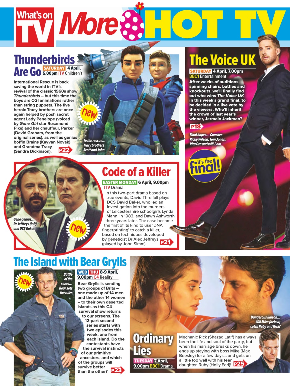 What's on TV Preview Pages
