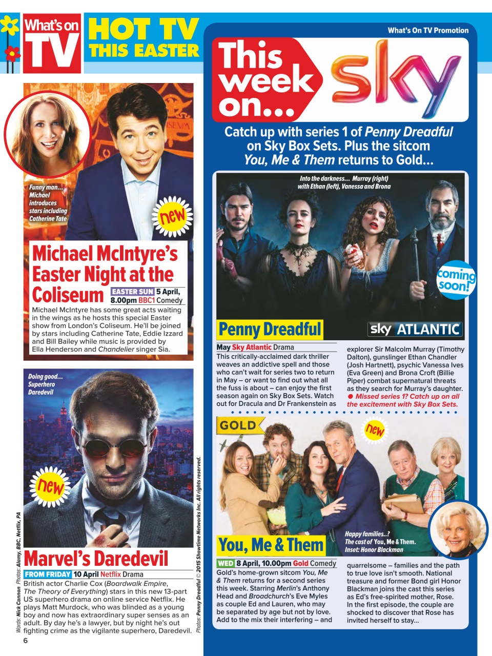 What's on TV Preview Pages
