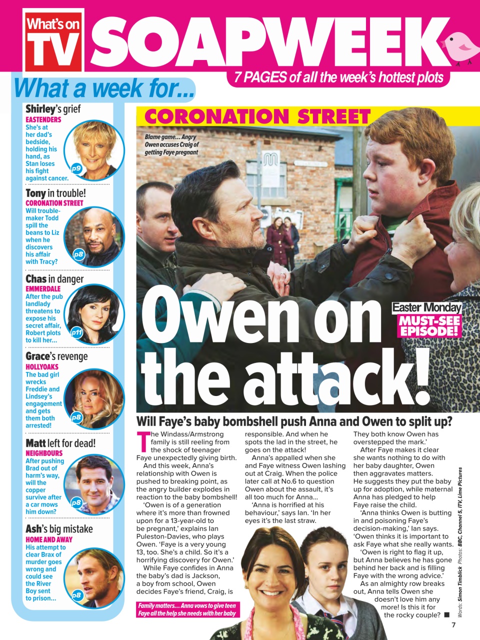 What's on TV Preview Pages