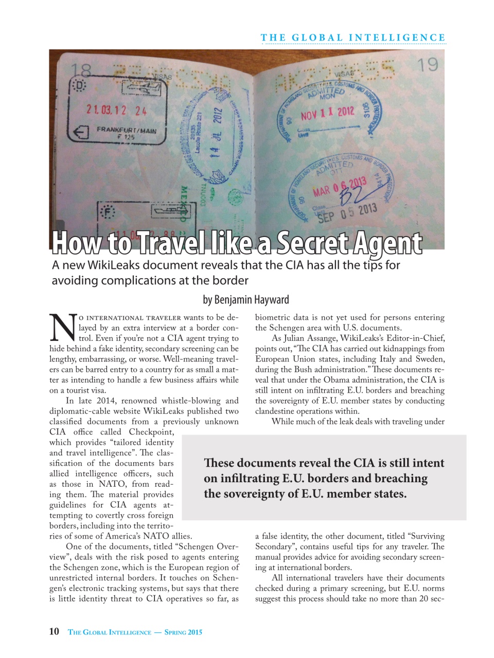 The Global Intelligence Preview Pages