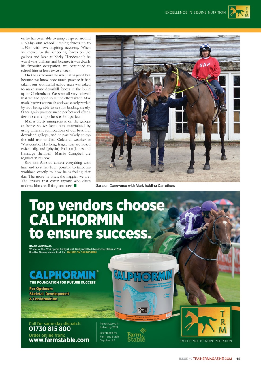 European Trainer Magazine - horse racing Preview Pages