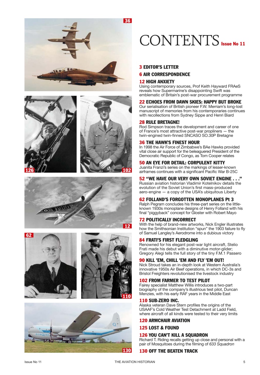 The Aviation Historian Magazine Preview Pages