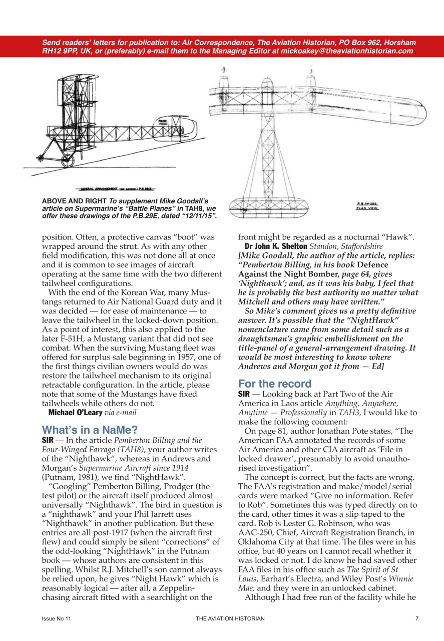 The Aviation Historian Magazine Preview Pages