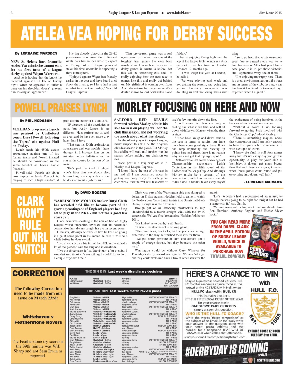 League Express Preview Pages