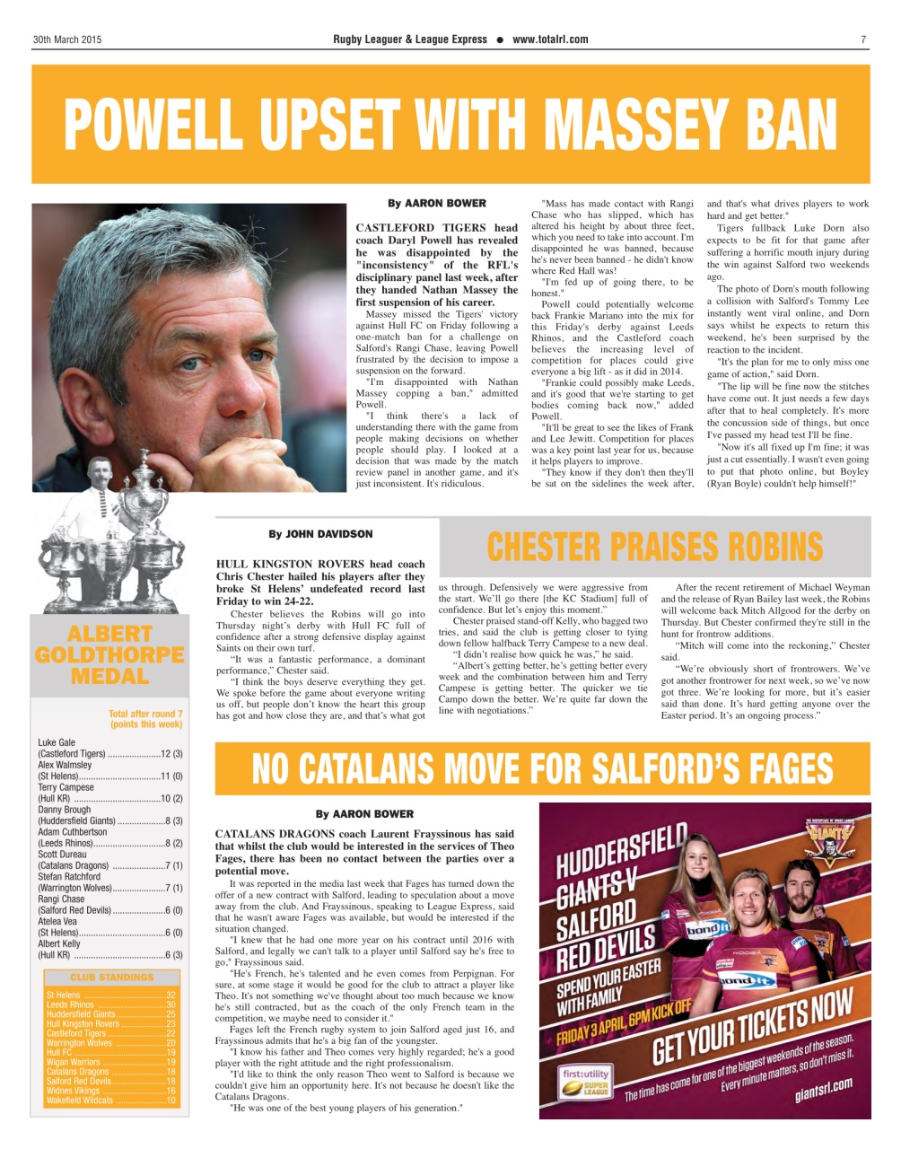 League Express Preview Pages