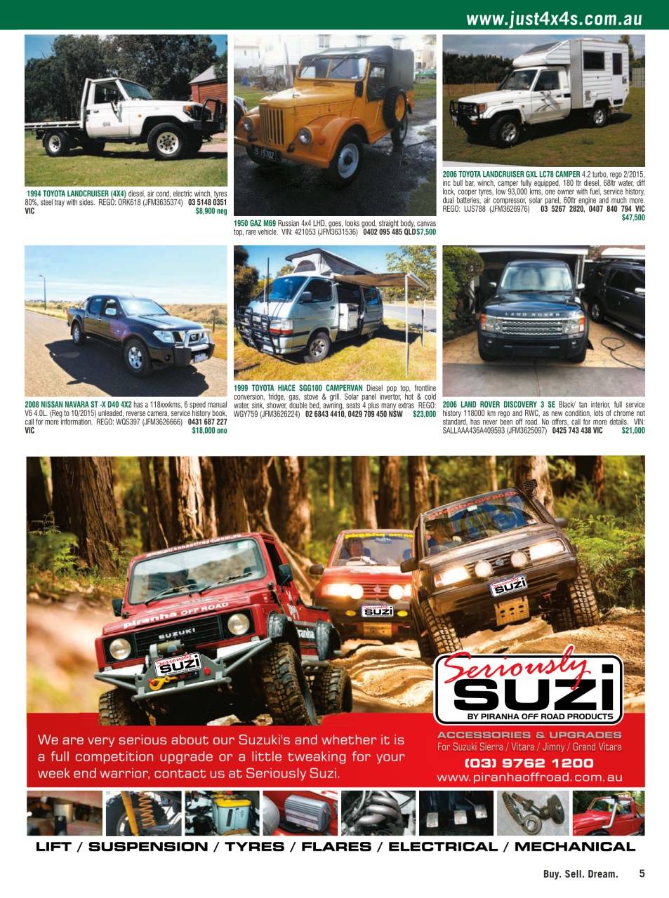 JUST 4X4S Preview Pages