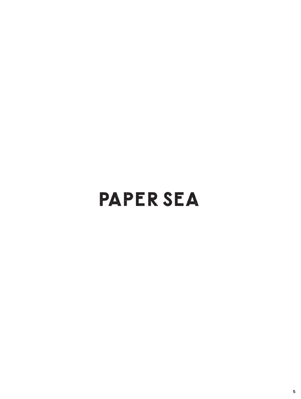 Paper Sea Quarterly Preview Pages