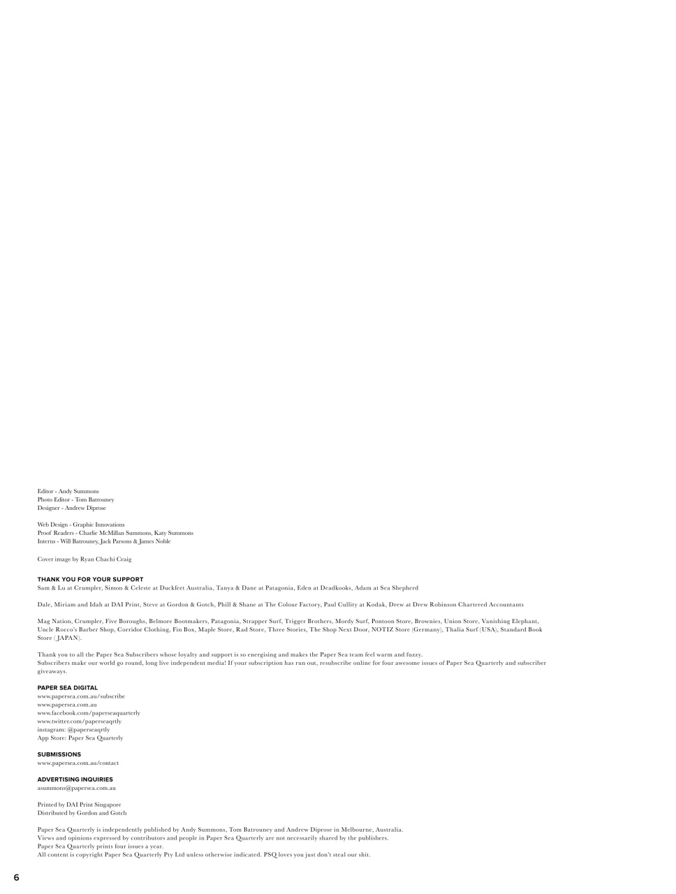 Paper Sea Quarterly Preview Pages