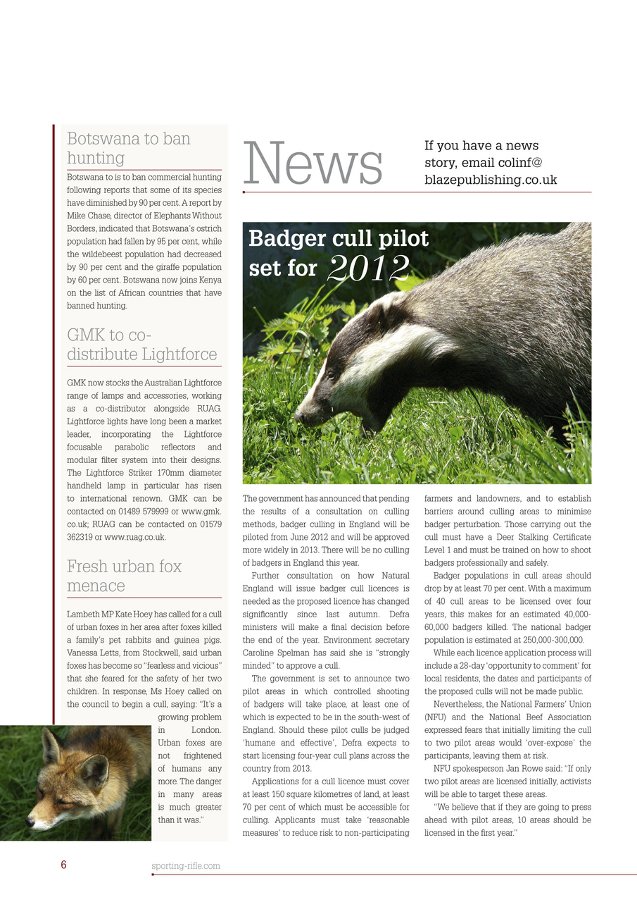 Sporting Rifle Preview Pages