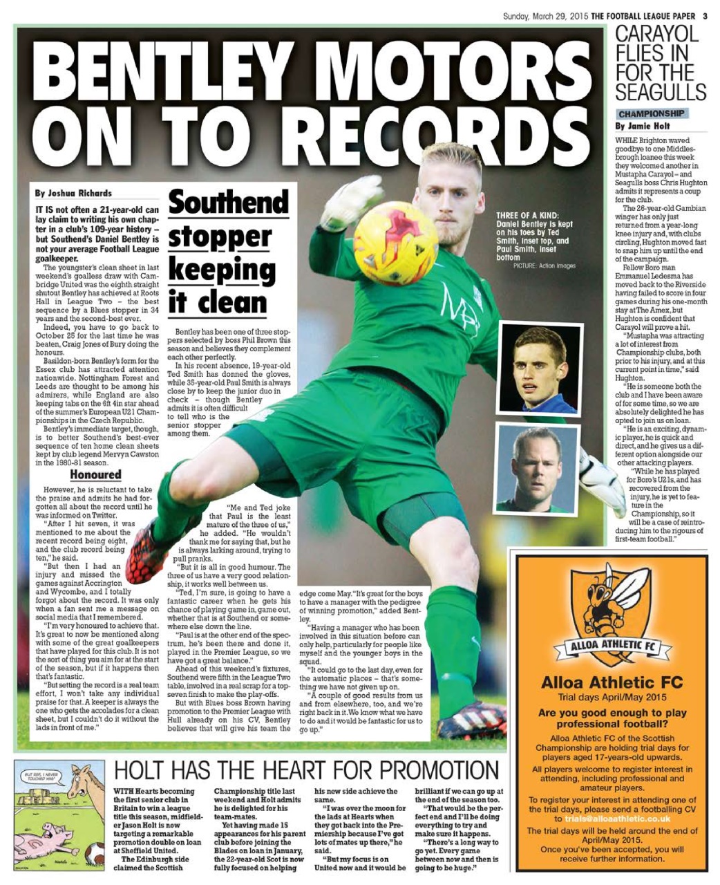 The Football League Paper Preview Pages